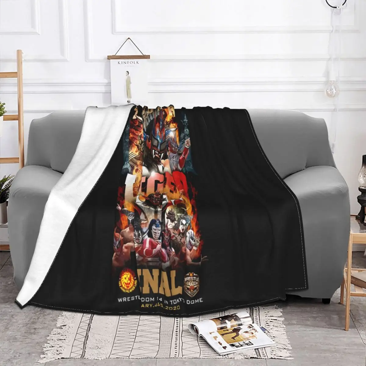 Njpw Jushin Thunder Liger Liger The Final Unisex S'6 Freeship Music Teenage On Sale Throw Blanket