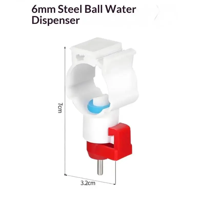 5Pcs Poultry Drinking Spout Buckles Easy to Attach Chicken Drinkers Plastic Spiral Design for Dove Duck Quail Coop Use