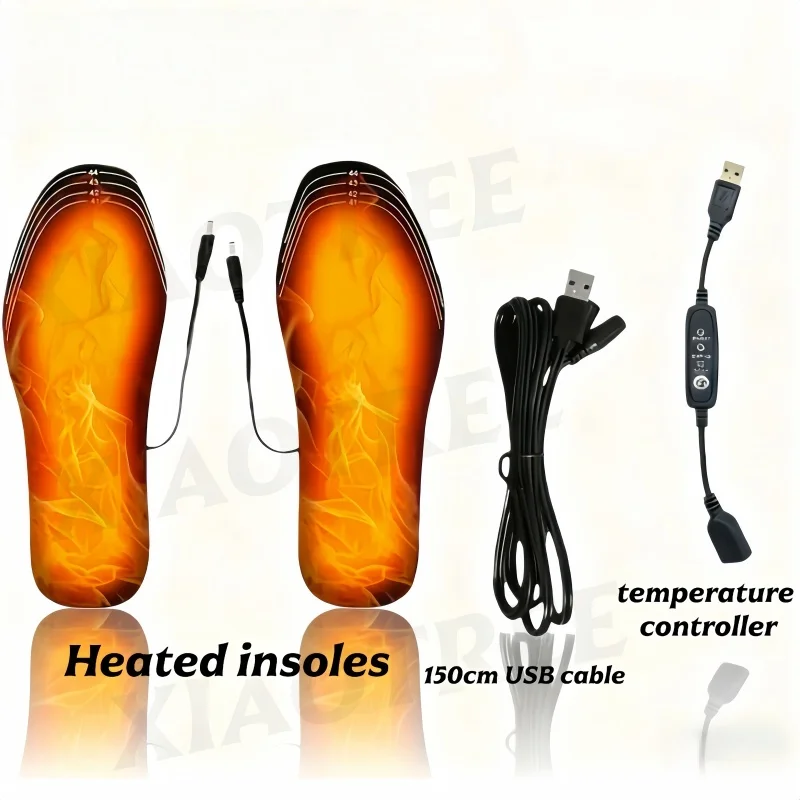 USB Beheizte Schuheinlagen Elektrische Fuß Erwärmung Pad Füße Wärmer Socke Pad Matte Winter Outdoor Sport Heizung Einlegesohle Winter Warm