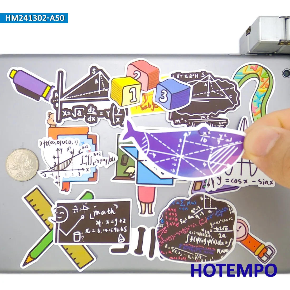 مجموعة ملصقات صيغة الرياضيات، جرافيتي رسمية للعلوم الرجعية، لأجهزة الكمبيوتر المحمول وسجل القصاصات وهاتف السيارة، حزمة ملصقات ممتعة، 20/30/50 قطعة #1