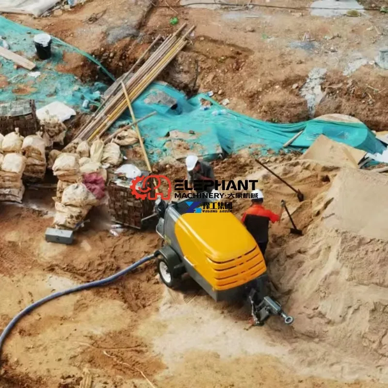 New Model M760 Pneumatic Screed Mixer Pump for Semi-dry Floor Screeding Construction Cement Mortar Conveying Pump Equipment