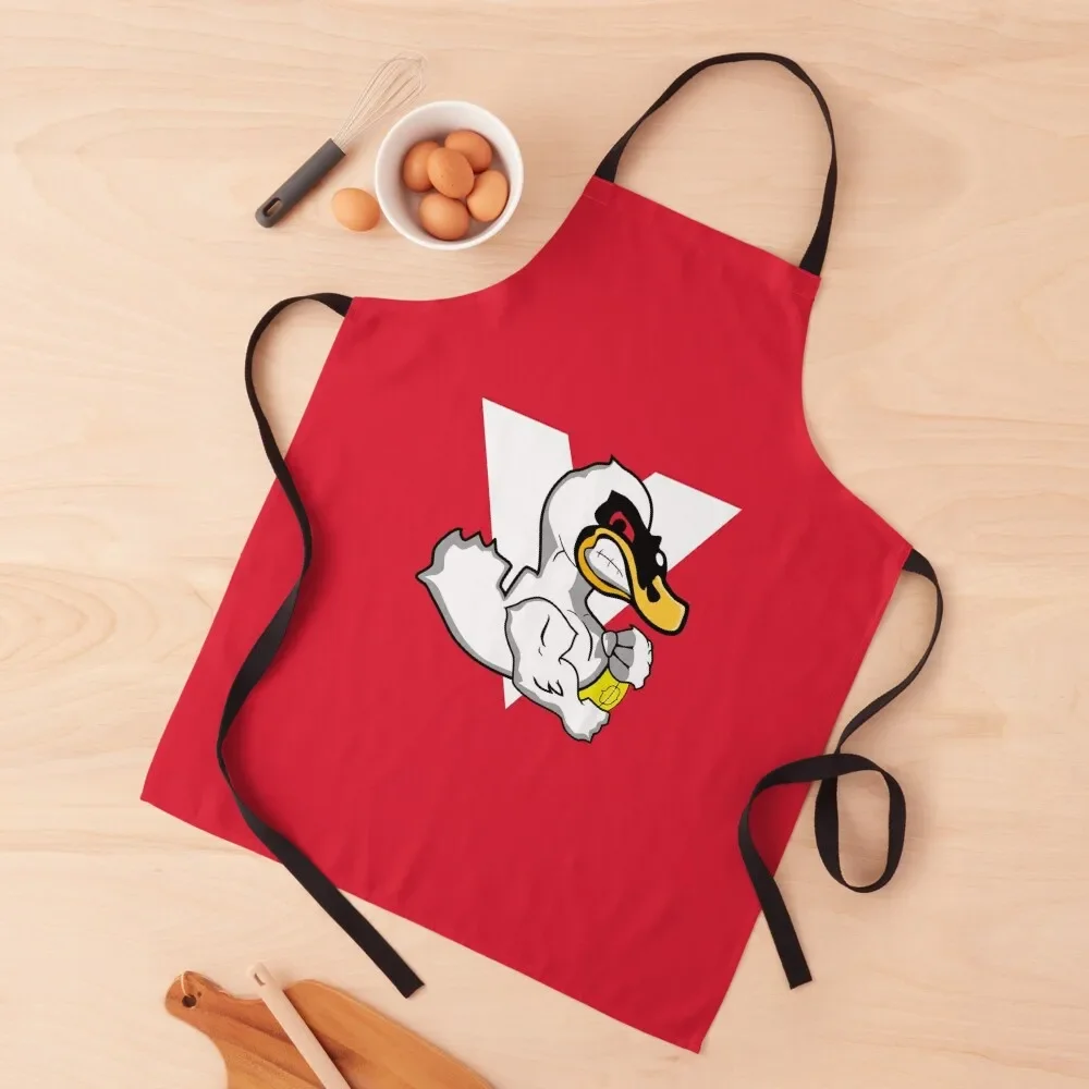 The Swans Blog V Logo on Red Apron christmas 2024 Chef jacket men painters Things For Home And Kitchen Apron