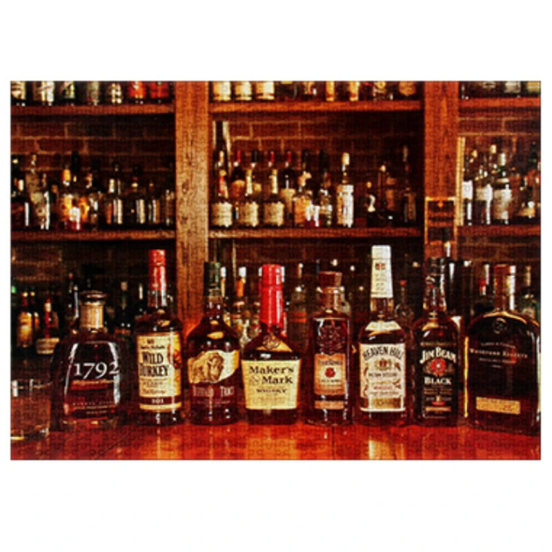 70*50cm Adult 1000 Pieces Jigsaw Puzzle Whisky Beautifully Patterned Puzzles Noble Wines Paintings Stress Reducing Toys