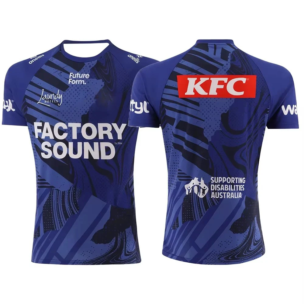 

2025 Новый спортивный трикотаж унисекс для бульдога, тренировочный трикотаж для фанат-клуба, быстросохнущая спортивная дышащая футболка большого размера, топ