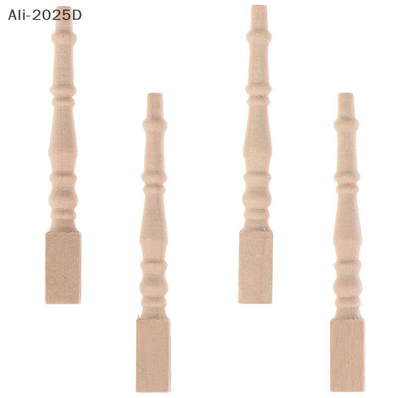 

1:12 Dollhouse Miniature Wooden Chair Table Leg DIY Furniture Accessories Toys