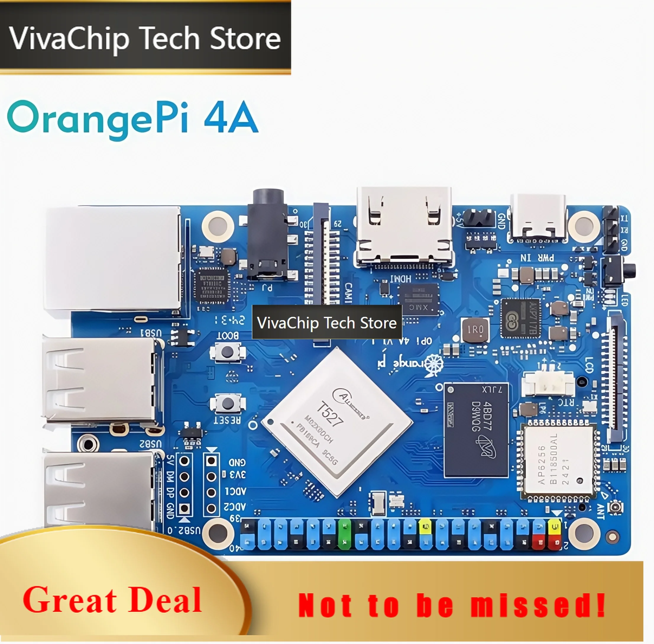 VivaChip TechOrangepi New Development Board Orangepi 4A Allwinner High Performance Eight-core Processor