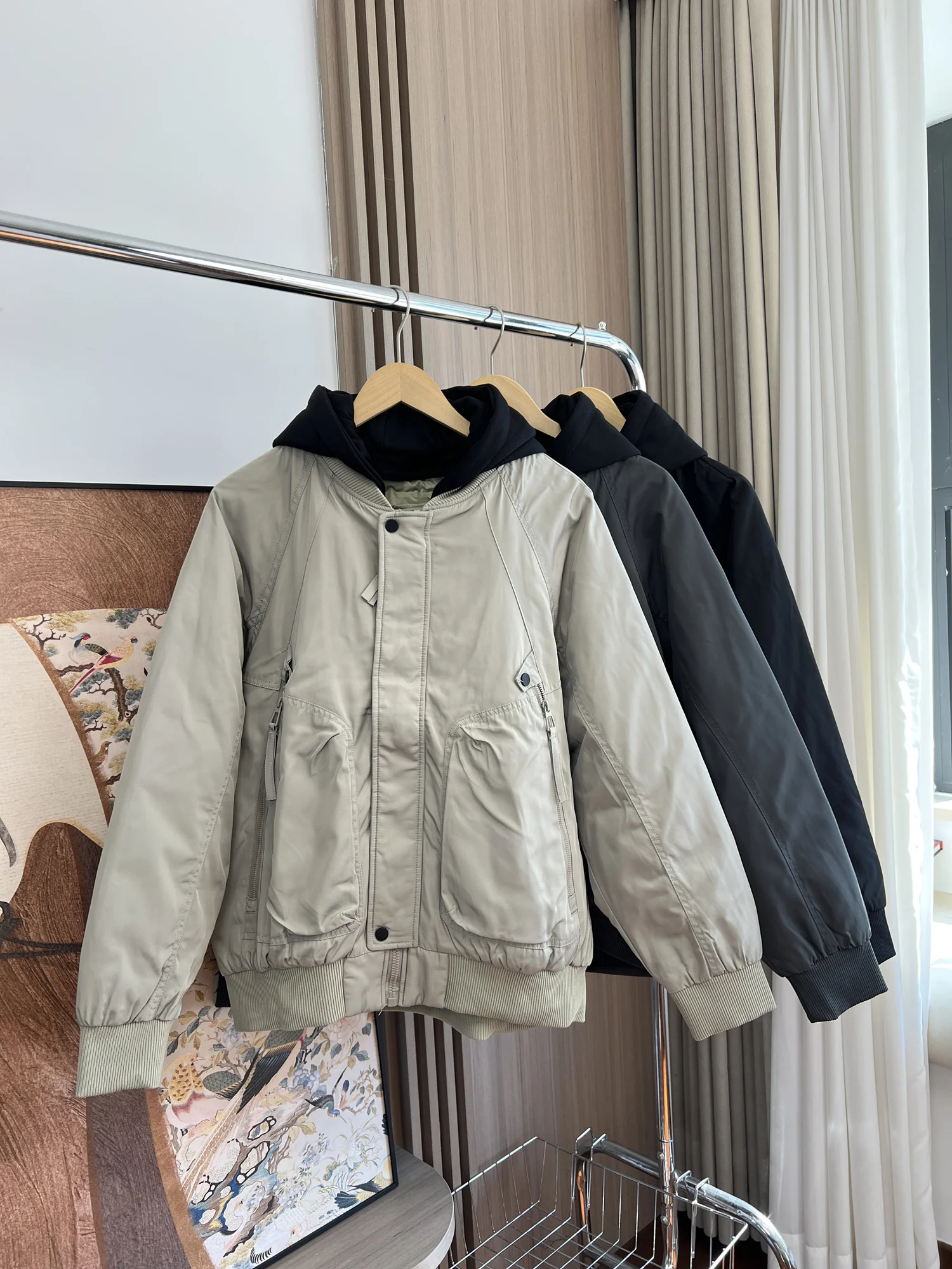 

Warm Lightweight Hooded Du down Jaet Men's Autumn Winter Couple Sle Casual Faion Urban Comfortable Outerwear Coat