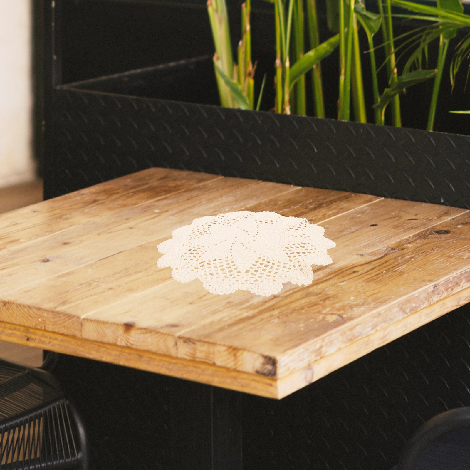 

Handmade Cotton Crochet Placemat Boho Rustic Dining Table Decoration Farmhouse Table Mat Kitchen Placemat