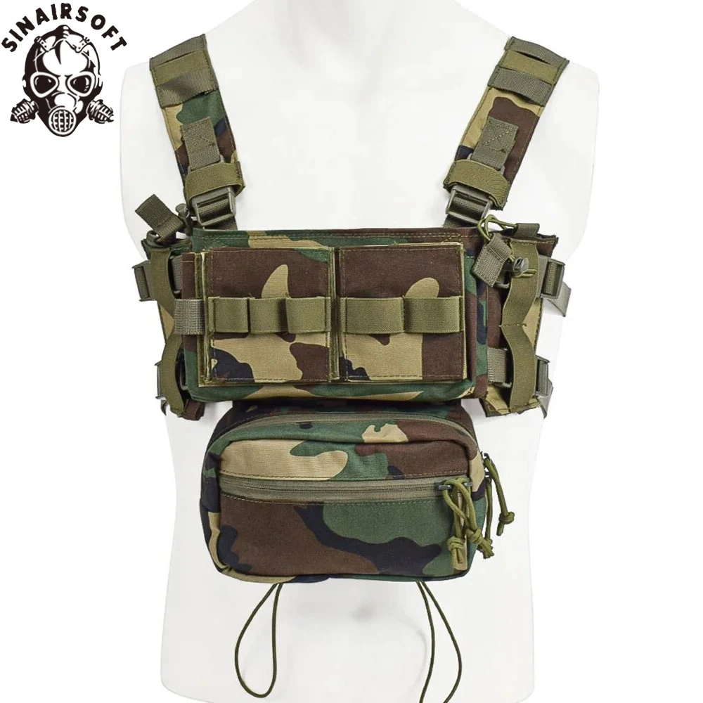 

SINAIRSOFT 500D Nylon Tactical Chest Rig Modular Vest Mk3 Mk4 Chest Rig Cartridge Pouch Hunting Equipment Airsoft Vest