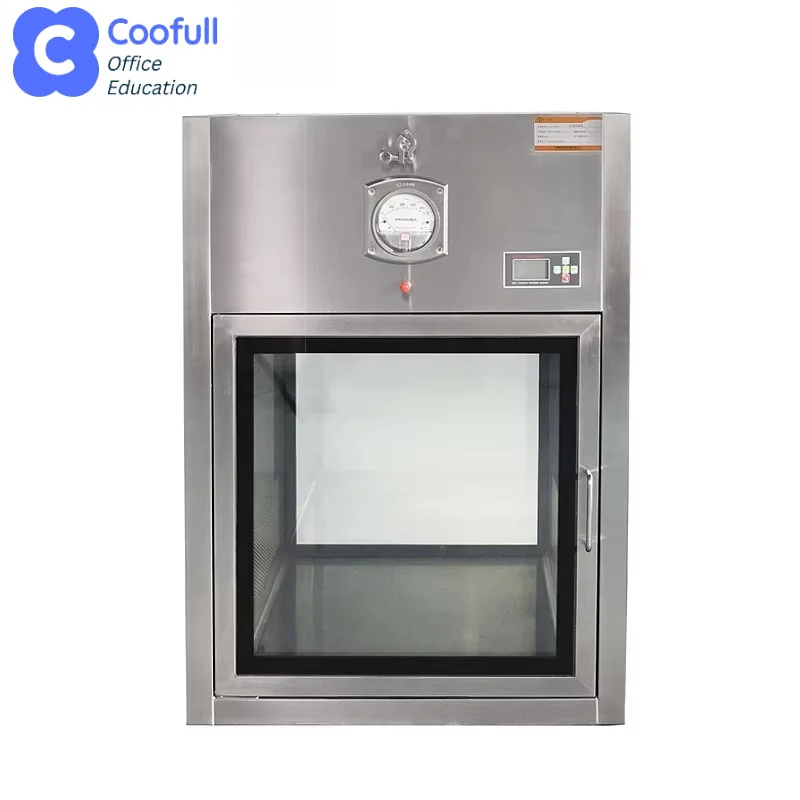 COOFULL GMP Compliant Material Pass Box Cleanroom Transfer Hatch Stainless Steel Transfer Window for Pharmaceutical Industry