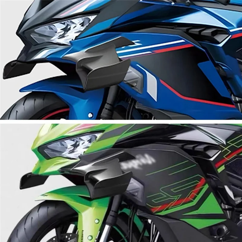 

Motorcycle Spoiler Aerodynamic Winglet Fixed Wing For ZX-4R ZX-4RR ZX-25R 2020-2024 Side Wing Side Fairing Side Spoiler