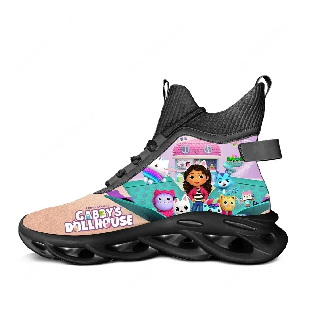 

Funny Gabbys Dollhouse High Top Sneakers Cartoon Anime Men Women Sports Running Shoes Sneaker Lace Up Mesh Footwear Custom Shoe