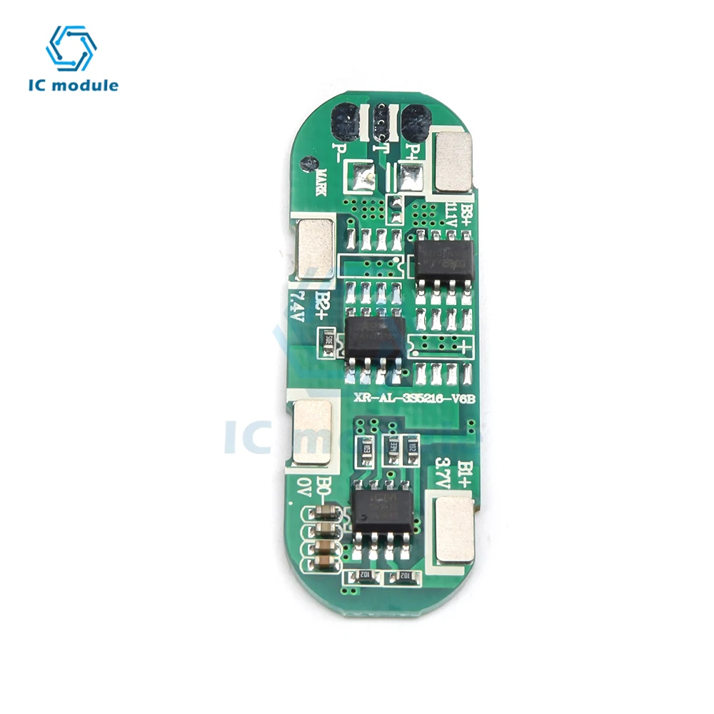 BMS 3S 5A 11.1V 12.6V 18650 Li-ion Lithium Battery Charging Board Overcurrent Short Circuit Protection for Power Bank/Electric