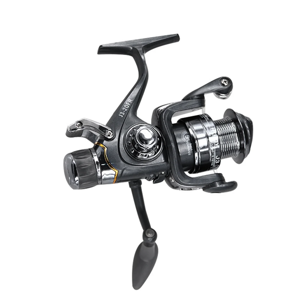 

ABME Strong Carp спереди и сзади с двойным тормозом, рыболовная катушка 5,1:1, передаточное число, гладкие инструменты для морской рыбалки для морской рыбалки FR50