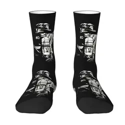 Funny Firefighter Fire Department Gift Fireman Firewoman Socks Men Women Warm 3D Printing Fire Hero Sports Football Socks