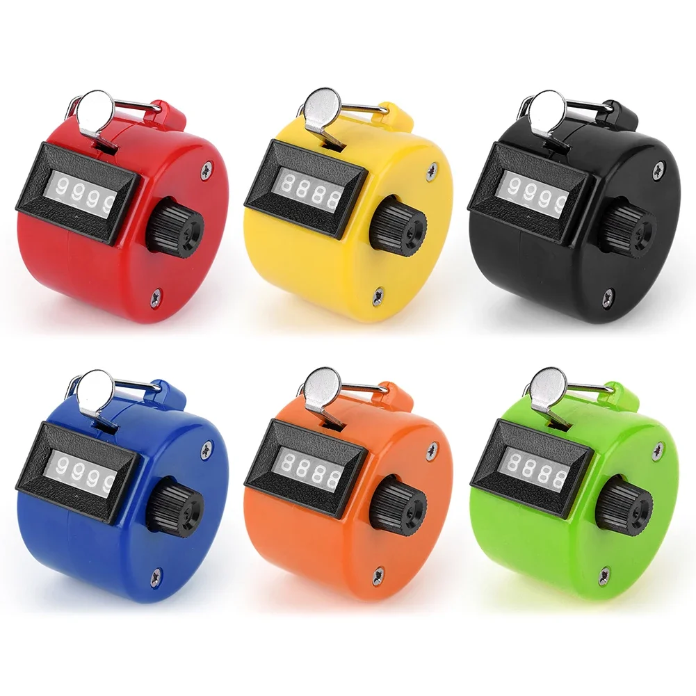 Handheld Tally Counter 4-Digit Number Count Clicker Counter Hand Counter for Counting Knitting Coaching Golf Fishing