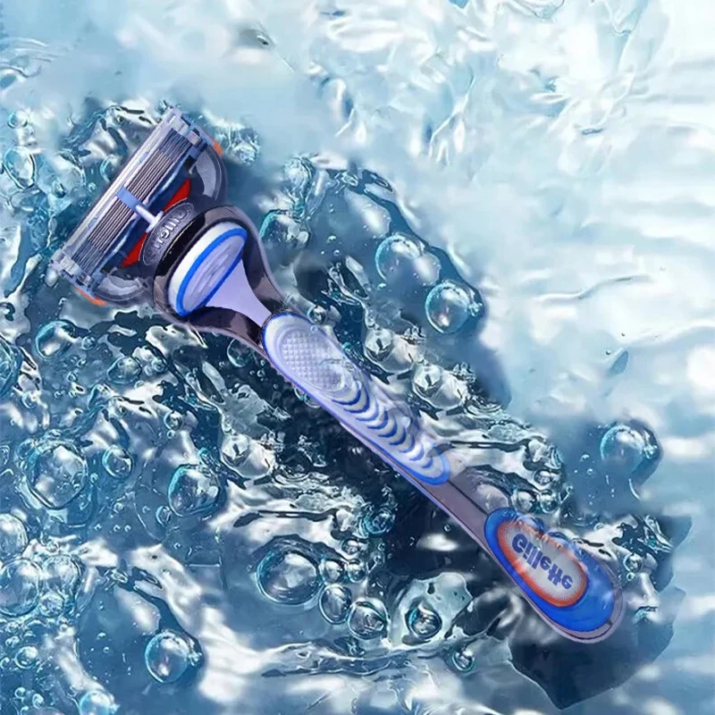 Gillette cuchillas de fusión de 5 capas, cabezales de afeitadora afilados, recargas de afeitado de seguridad, cuidado facial para hombres, limpieza