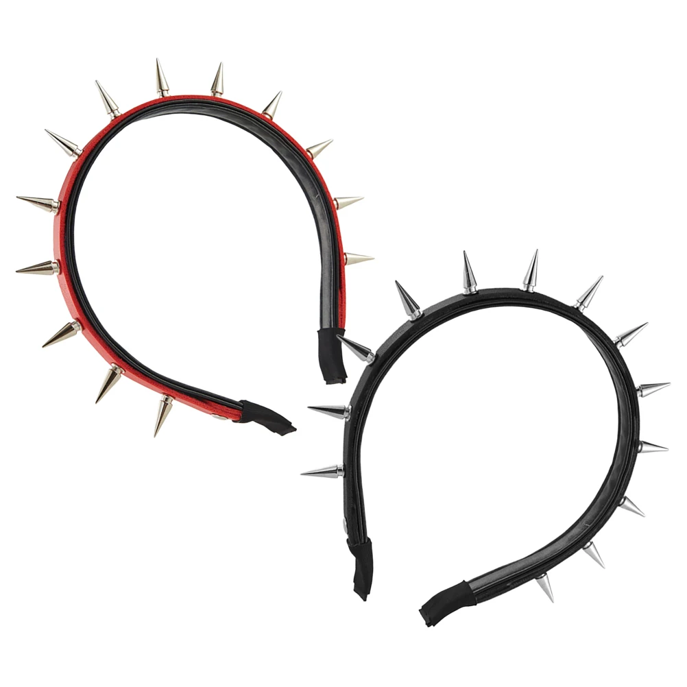 

Punk Accessories Headb Rivet Spiked Headb Hairb Gothic Cosplay Prop Halloween Prom Jewelry Zinc Alloy Women
