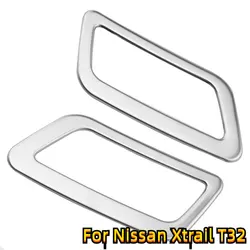 Car Air Conditioning Vent Outlet Cover Trim Sticker for Nissan X-trail Xtrail Rogue T32 2014-2022 Qashqai J11 LHD Accessories