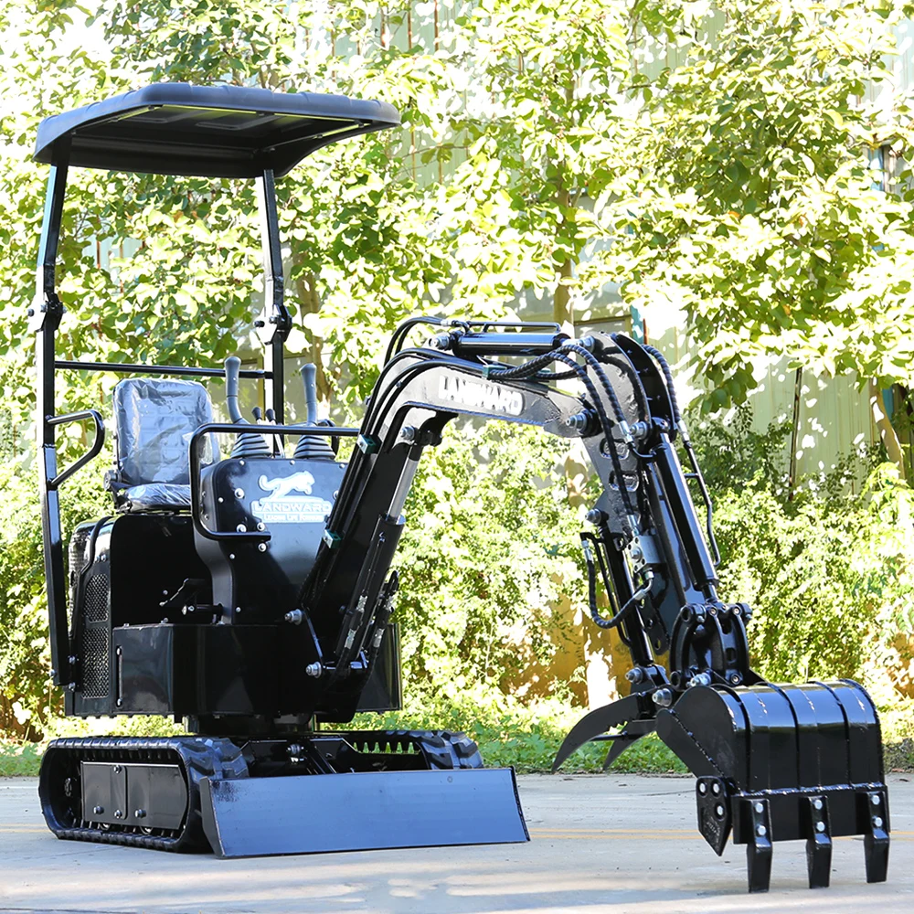 

Factory Price Sell High Quality Agricultural Digger China 1 Ton Small Excavator 1800KG Household Crawler Mini Pelle Customized