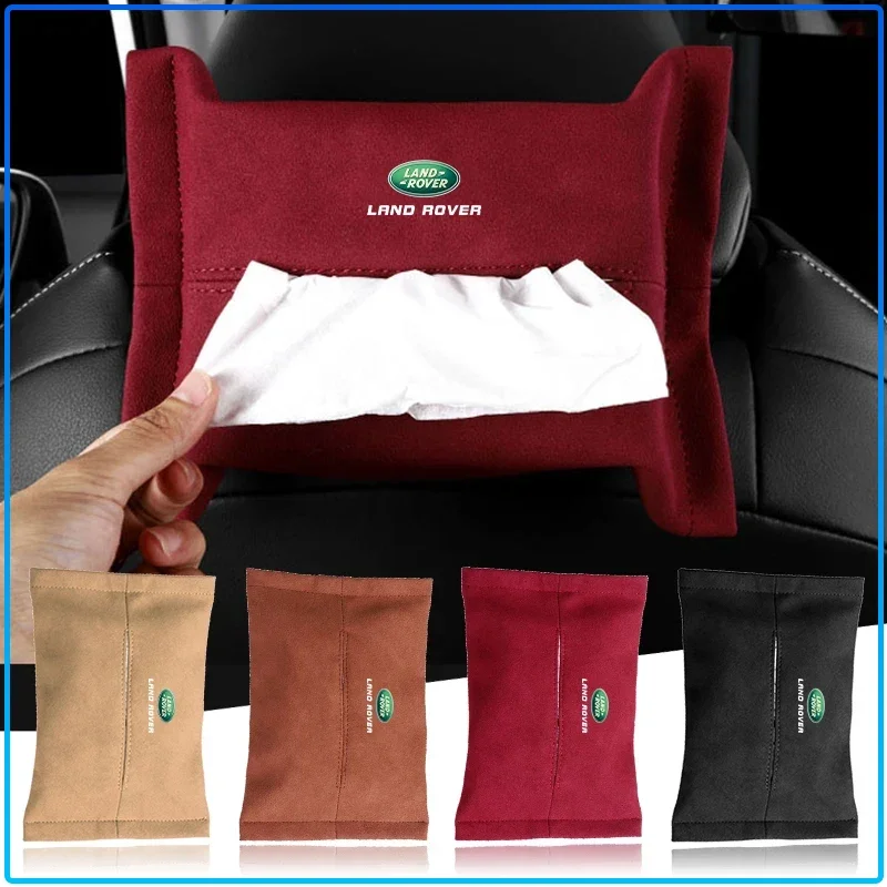 

1Pcs Car Tissue Box Emblem Holder Sun Visor Seat Back Car Accessories For Land Rover Evoque 4 Sport Range Rover X99 Discovery