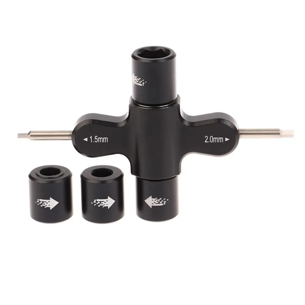 

M3 M5 ratchet wrench, screw nut, 1.5 and 2.0mm hex screwdriver, quick release propeller tool for RC Quadcopter FPV Drone.