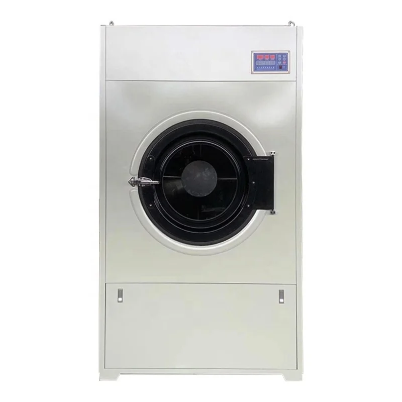 KEFALONG 15-150 كجم وقود البخار والغاز والتدفئة الكهربائية مجففات الملابس الصناعية التجارية ذات التحميل الأمامي