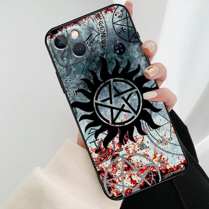 Supernatural TV Phone Case For iPhone 13 12 11 14 15 16 Pro Max Mini X XS Max XR Plus Case Back Cover