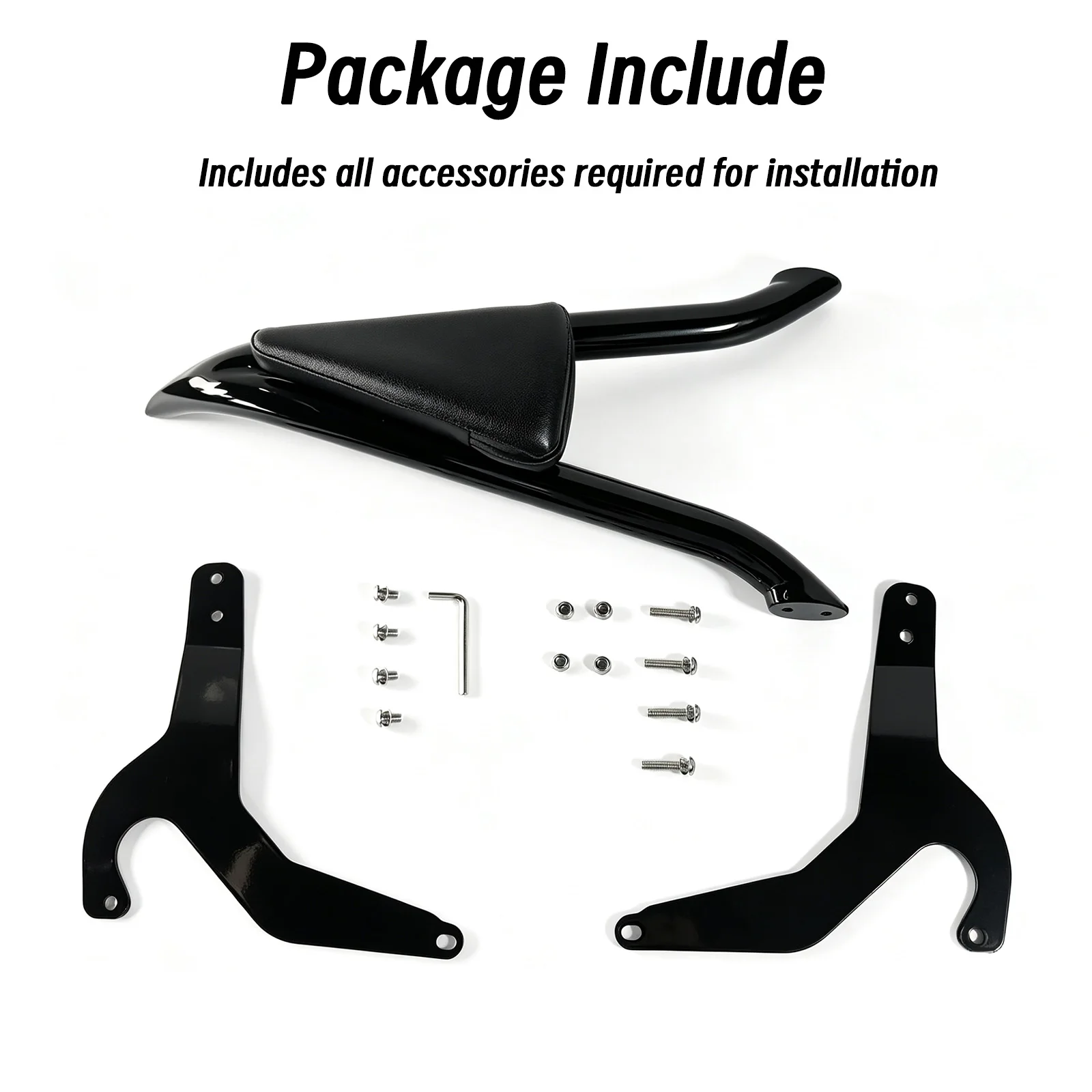 Motorcycle Rear Backrest Passenger Sissy Bar For BMW R18 Bagger R18 Roctane 2022-2026 Back Rest Sissybar With Luggage Rack