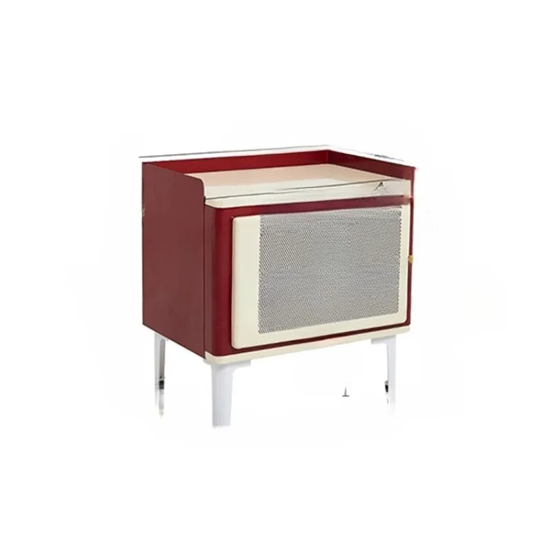 

Retro bedside table Internet celebrity home bedroom storage cabinet Modern small apartment