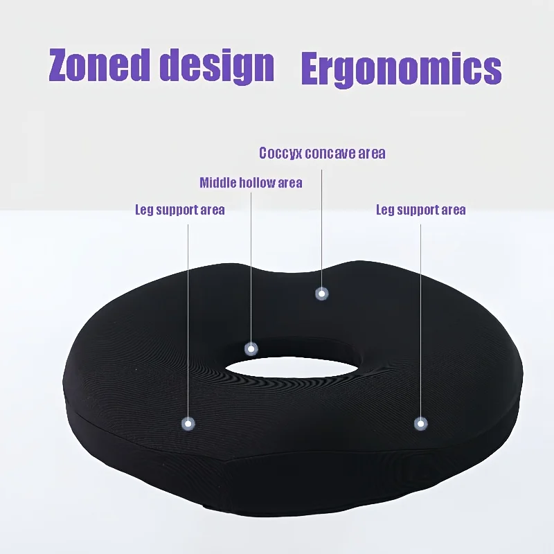 Doughnut pillow hemorrhoid pad,memory foam doughnut cushion,pregnancy,tailbone,bedsore,back, postpartum, sciatica pad