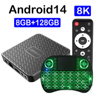 New RK3518 T8S Smart TV Box Android 14 8GB128GB Bluetooth 5.4 Wifi6 Google Assistant 8K Ultra Set Top Box Streaming Media Player