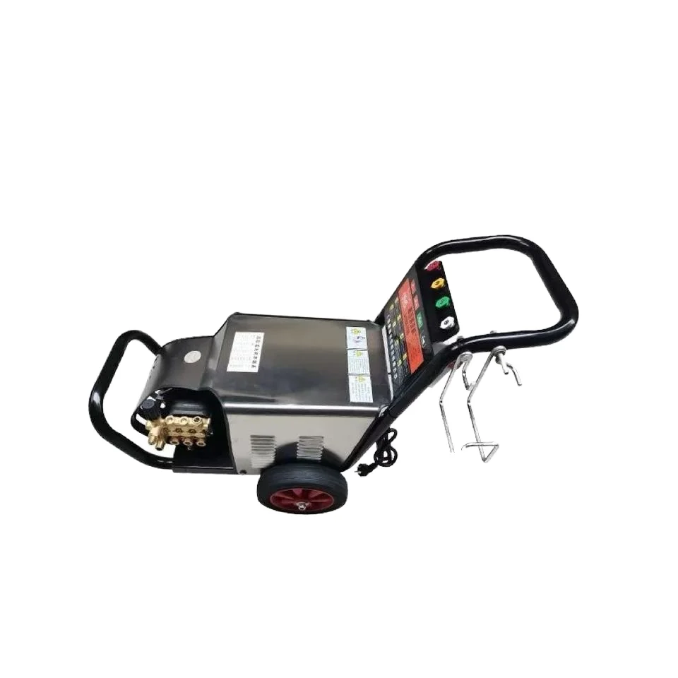 110V 4KW Electric High Pressure Washer 180Bar 5 HP New Car Wash Shop Floor Cleaner Cold Water Cleaning 6-Month Metal/Coil