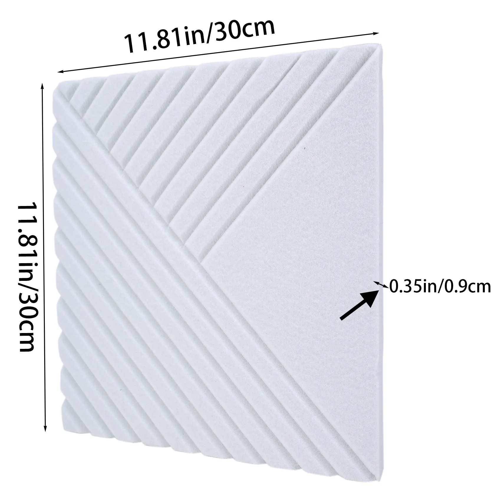 MLGB-12 Pack Acoustic Panels,12 X 12 X 0.4 Inch Soundproof Foam Panels,Decorative Soundproof Wall Panels For Home