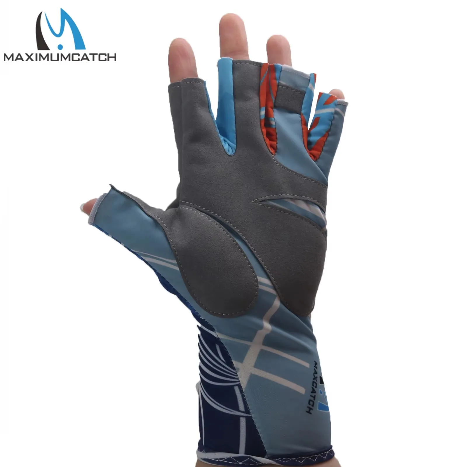 Guantes de pesca Maximumcatch medio dedo antideslizantes transpirables - imagen 5