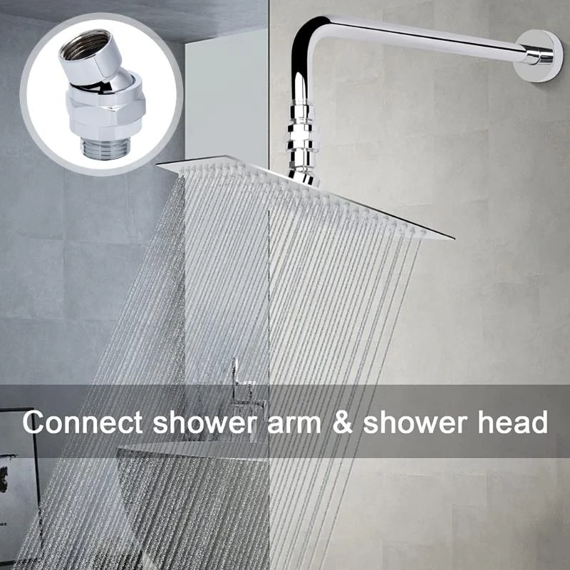 

Адаптер для душевой насадки с латунными шариками Регулируемые поворотные шарики Удлинитель душевого кронштейна Соединитель для