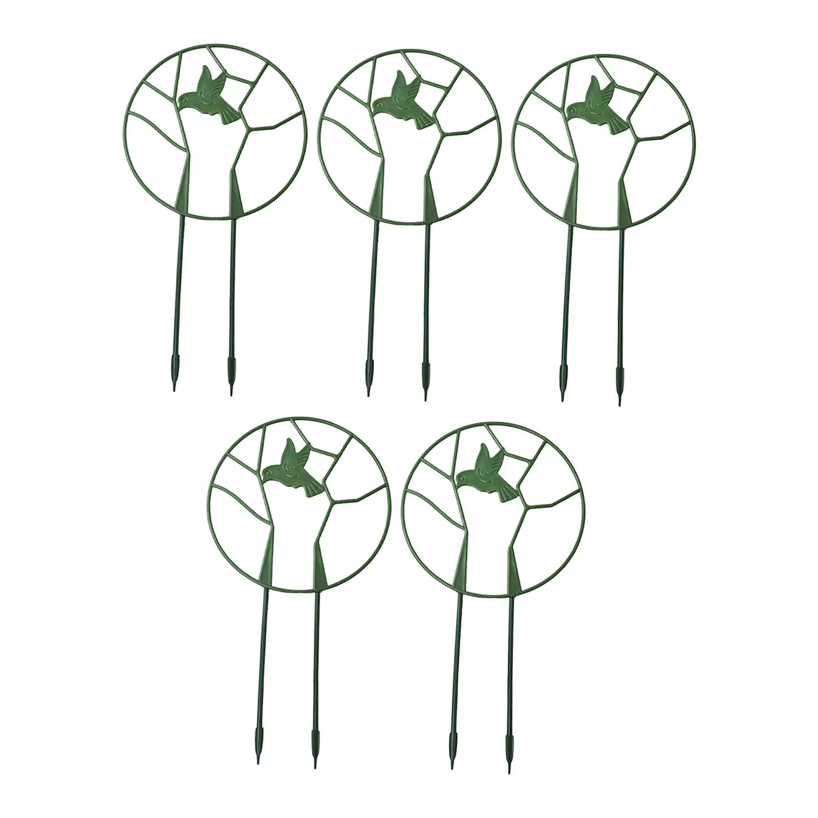 

5x Garden Trellis Small Plant Trellis Easy Installation Potted Plants Support Small Houseplant Holder for Backyard Balcony