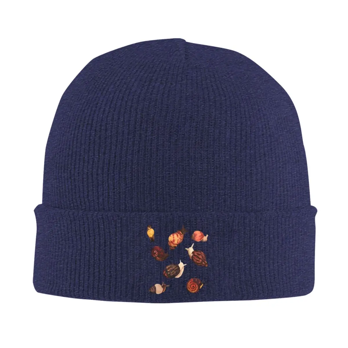 Snails African Giant Land Snail Pattern Warm Knitted Cap Fashion Bonnet Hat Autumn Winter Outdoor Beanies Hats for Unisex Adult