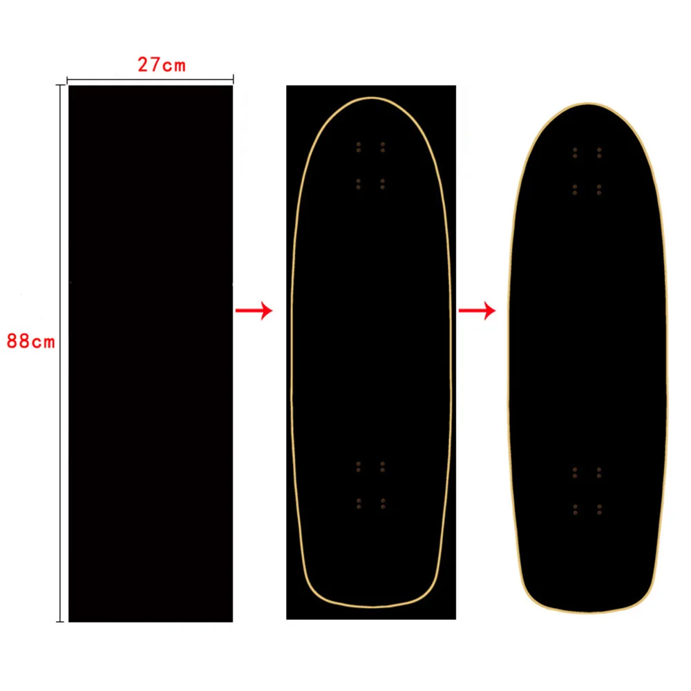 880x270 MM Emery Waterdichte Skateboard Schuurpapier Skateboard Grip Tape Zelfklevende Longboard Tape Skid Deck Sticker Accessorie