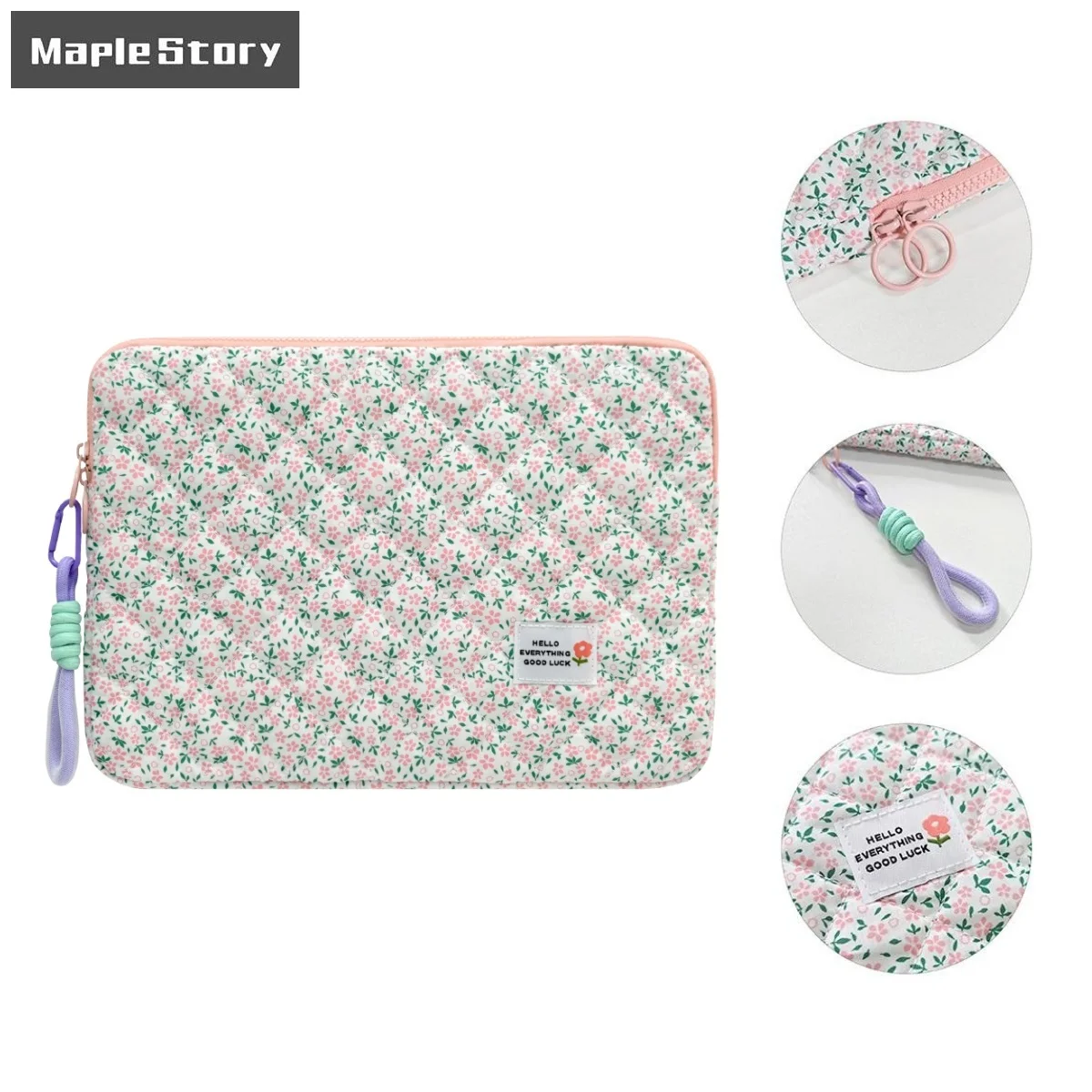 

Сумка для ноутбука с цветочным принтом для 13, 14, 15,6, 16 дюймов Macbook Air/Pro, чехол для ноутбука Xiaomi Lenovo Dell, 11 дюймов, сумка для iPad Air/Pro