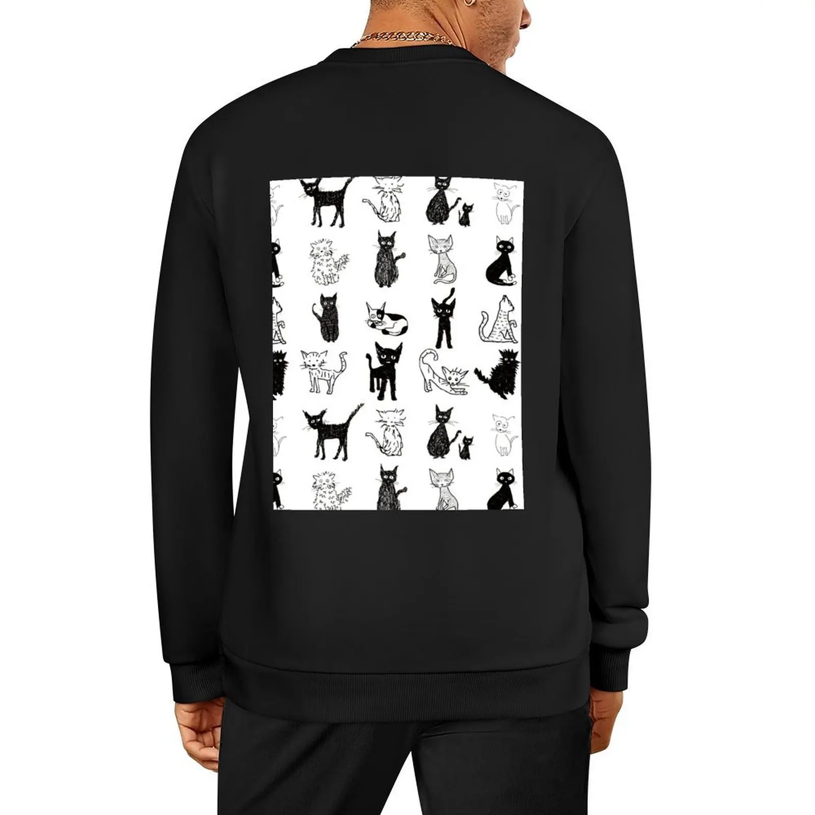 

Cats, cats, cats. Pullover men wear men clothing mens clothes korean autumn clothes new sweatshirts