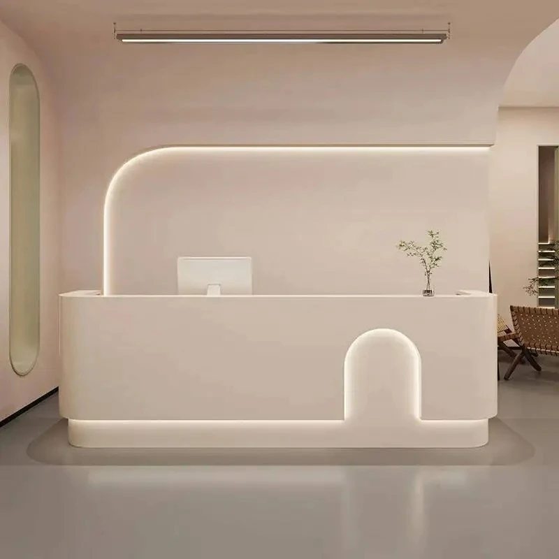 

Desks Luxury Display Modern Beauty Reception Desk Decorations Rezeption Furniture