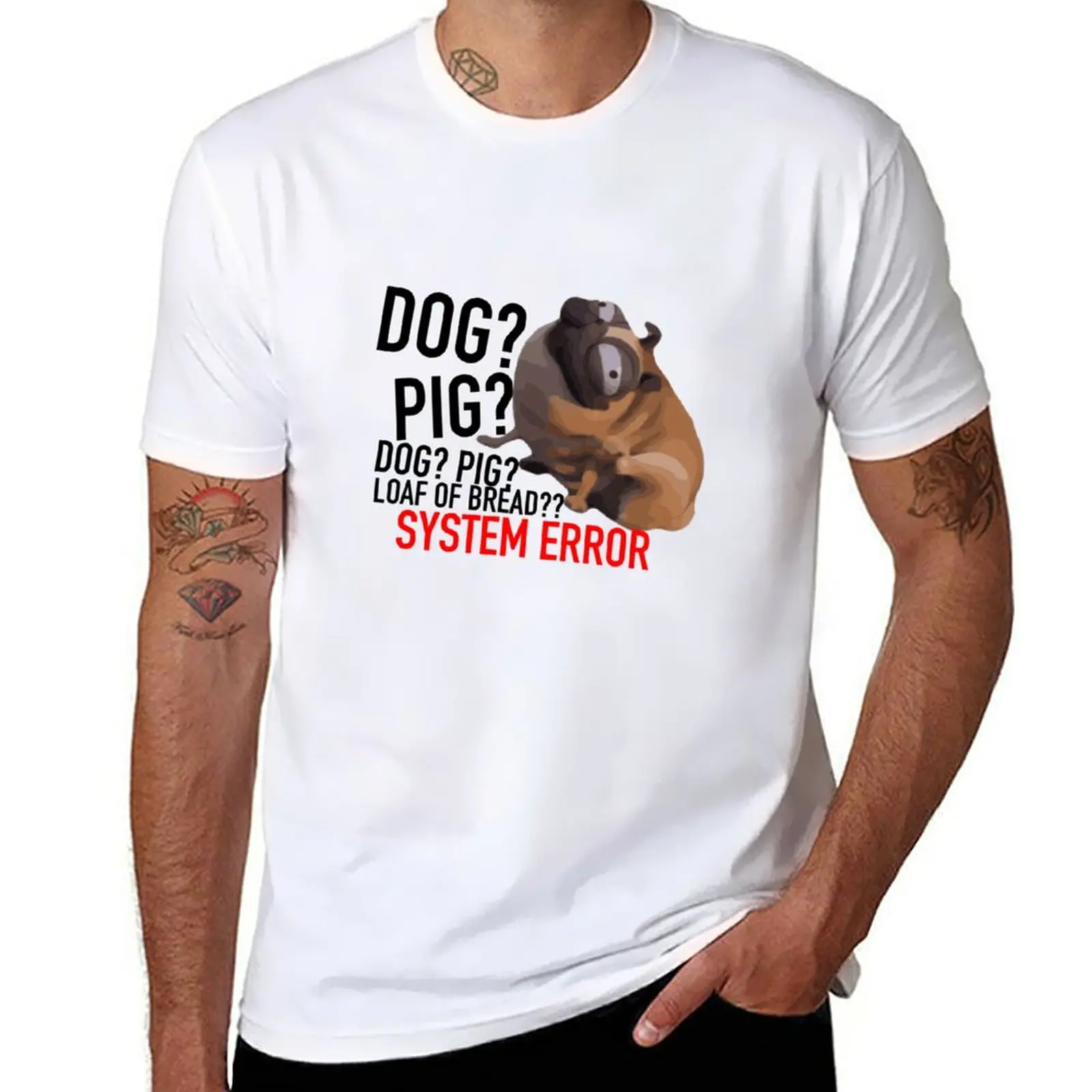 New Dog pig captcha The mitchells vs the machines T-Shirt quick-drying t-shirt graphics t shirt mens t shirt graphic