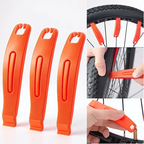 3pcs Bicycle Tyre Tire Lever Bike Crowbar Removal Tool Portable Mountain Road Bike Wheel Tire Repair Tool Cycling Accessories