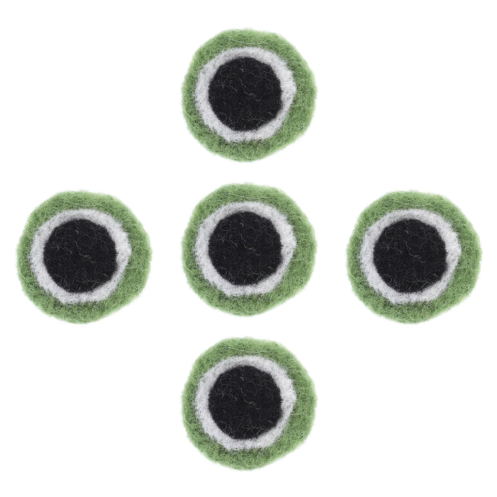 

5Pcs Felt Frogs Eyes DIY Crafts Making Material Sturdy and Trustworthy for Long Time Use Felt Frogs Eyes Needle Felting Crafts