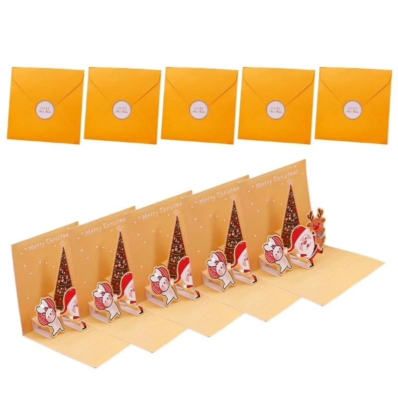10-unidades-cartao-3d-forrado-cartao-ferias-43-com-envelope-e-adesivo-selo-para-negocios-uso