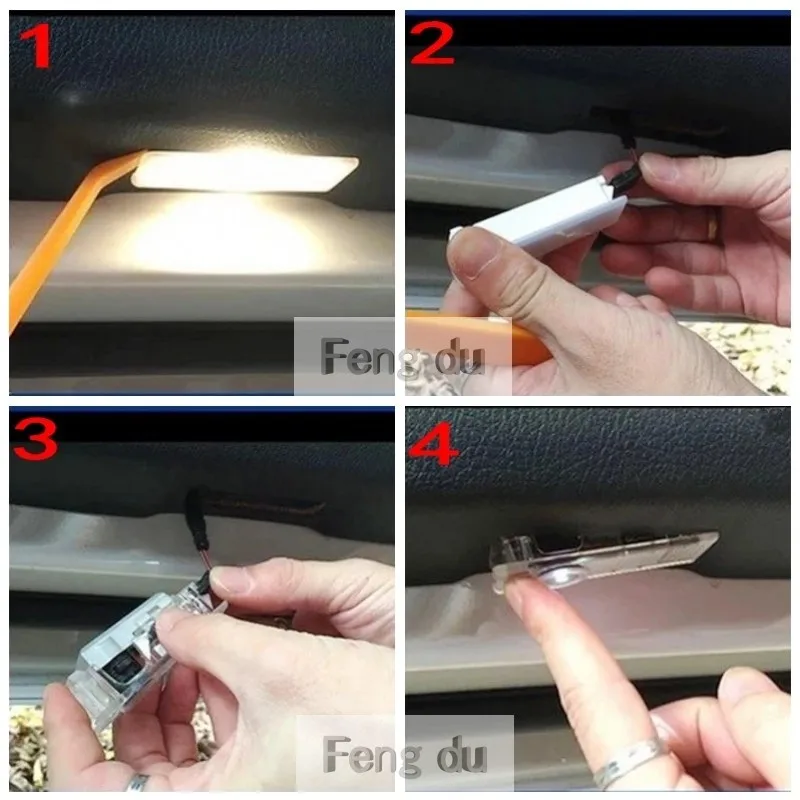 2 قطعة ل لامبورغيني أوروس أفينتادور هوراكان غالاردو سيارة HD لا يتلاشى LED باب ترحيب كشاف ضوئي شبح الظل ضوء