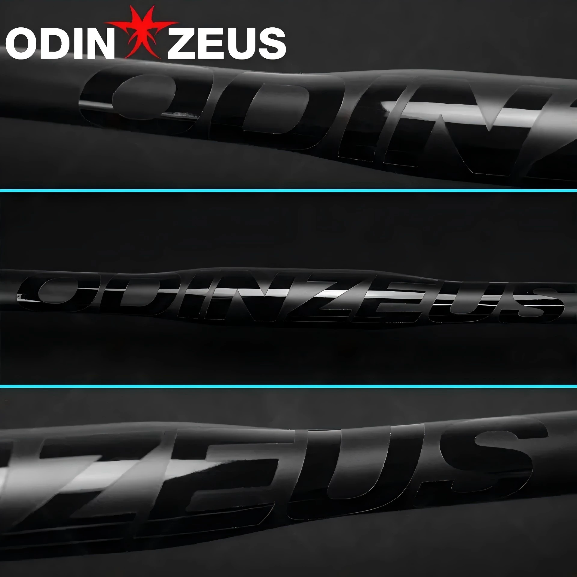 ODINZEUS Mountain Bike Handlebar Full Carbon Fiber 6°/9°15°, 700-740mm Matte Black Ultralight/Durable MTB Cycling Parts