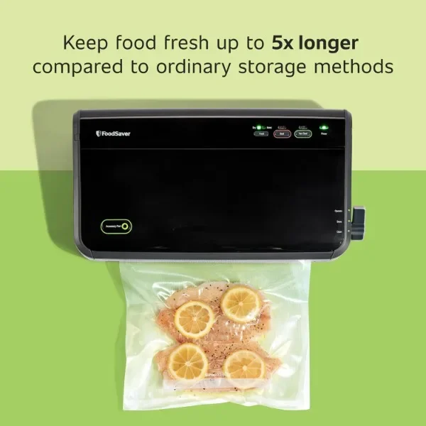 FoodSaver Vacuum Sealer Machine, Automatic Bag Detection, Sous Vide Friendly, with sealer bags, roll, handheld vacuum sealer