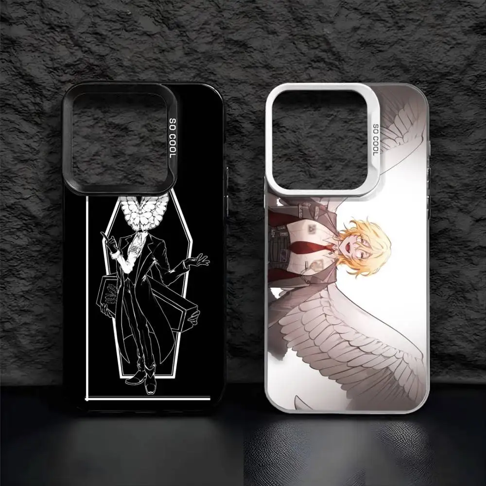 

Limbus C-Company Q-Quixote Butterfly Phone Case For iPhone17, 16,15,14,13,12 Pro Max Black Candy Matte Shockproof Cover